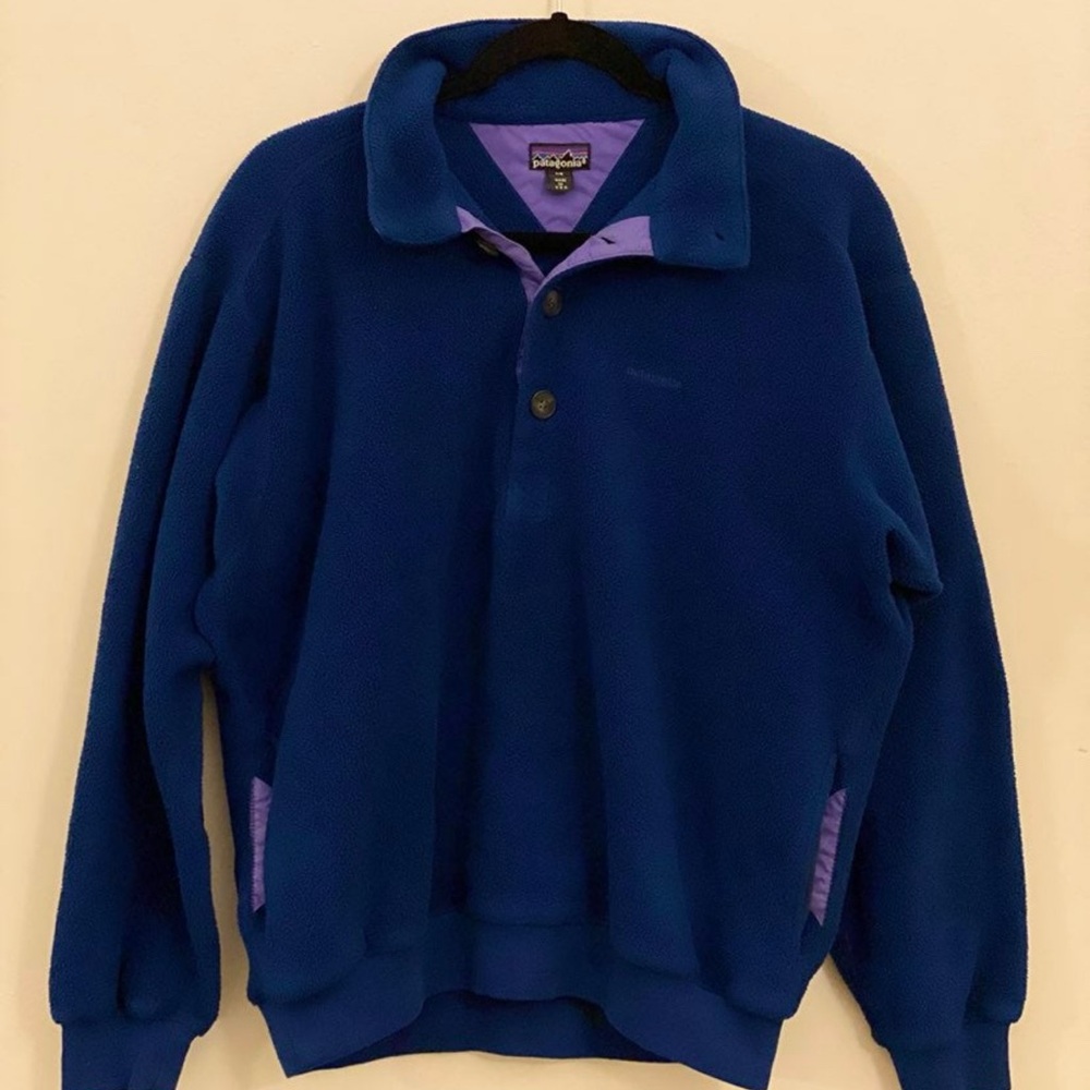 Patagonia Blue Fleece Pullover